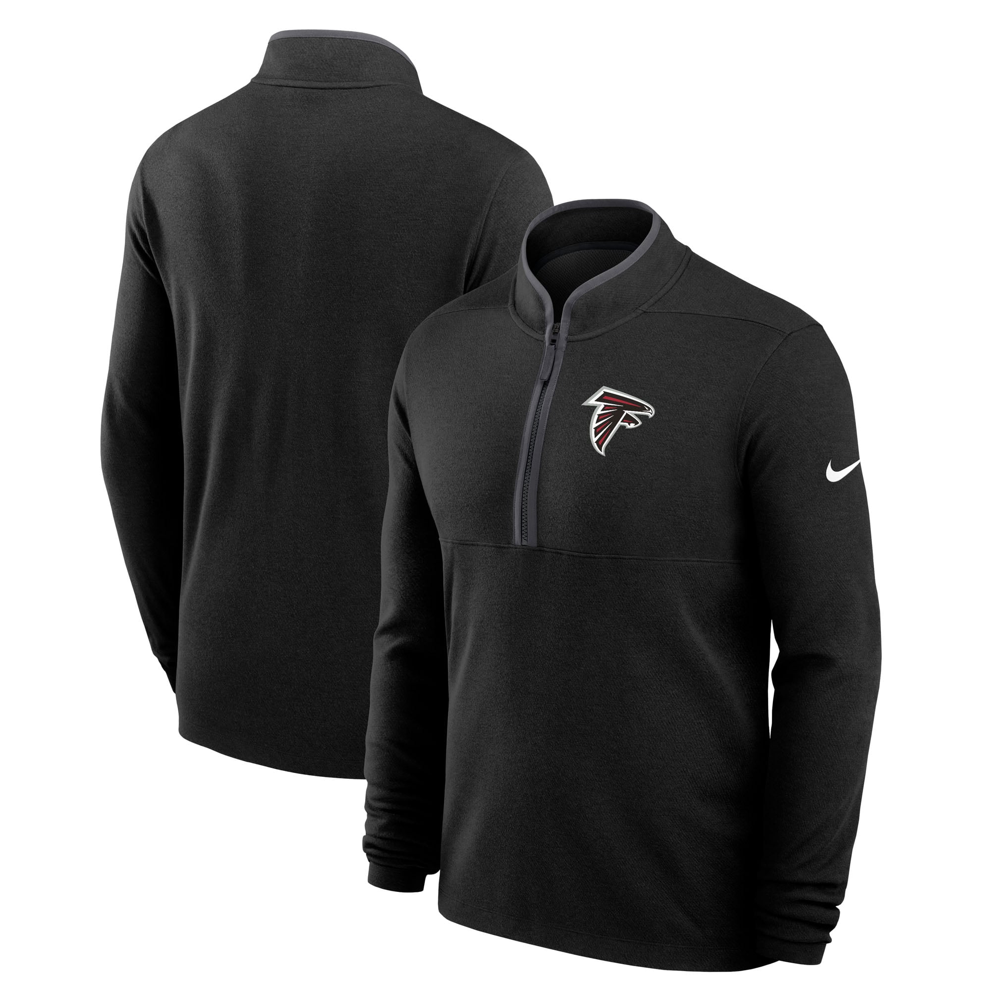 Men's Nike Black Atlanta Falcons Primetime Victory Dri-FIT Half-Zip Pullover